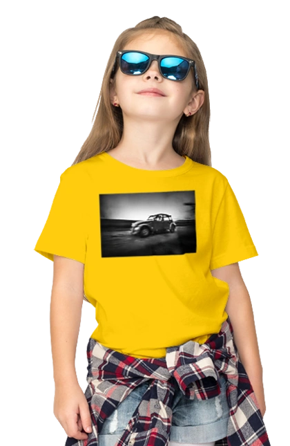 Retro car black and white