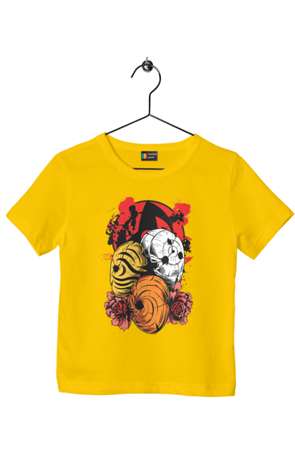 Children's t-shirt with prints Naruto Obito Uchiha. Anime, character, manga, naruto, ninja, obito, obito uchiha, tv series, uchiha. 2070702