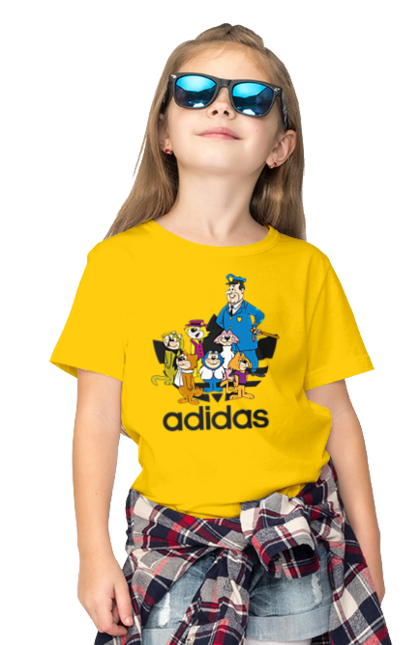 Футболка дитяча з принтом "Adidas Top Cat". Adidas, top cat, адідас, кіт, коти, мульт, мультсеріал. 2070702