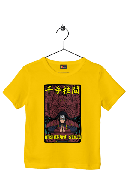 Children's t-shirt with prints Naruto Hashirama. Anime, character, hashirama, hashirama senju, hokage, manga, naruto, ninja, tv series. 2070702