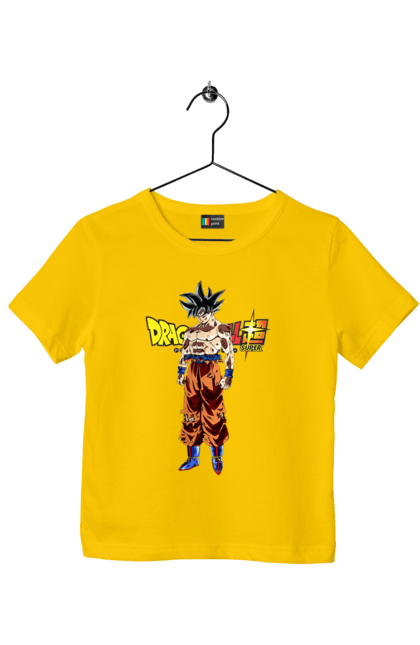 Футболка детская с принтом Жемчуг дракона Сон Гоку. Anime, dragon ball, manga, son goku, tv series, аниме, гоку, жемчуг дракона, манга, сон гоку. 2070702