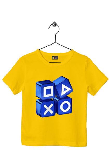 Футболка дитяча з принтом "Геймпад". Playstation, sony, геймпад, гра, джостик. 2070702