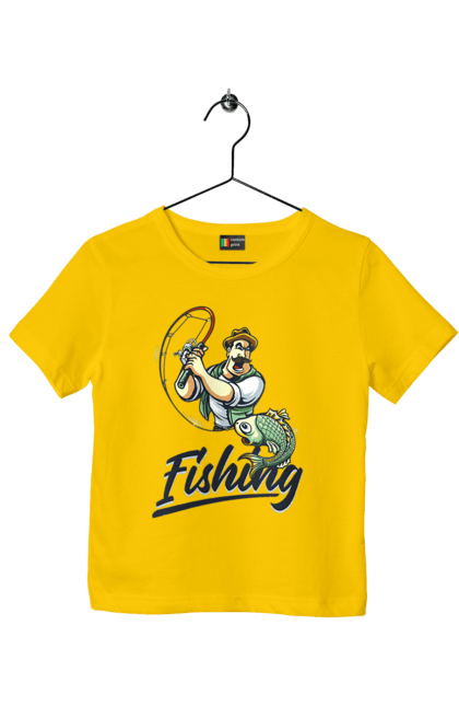Children's t-shirt with prints Fishing. Fish, fishing, summer, vacation. 2070702