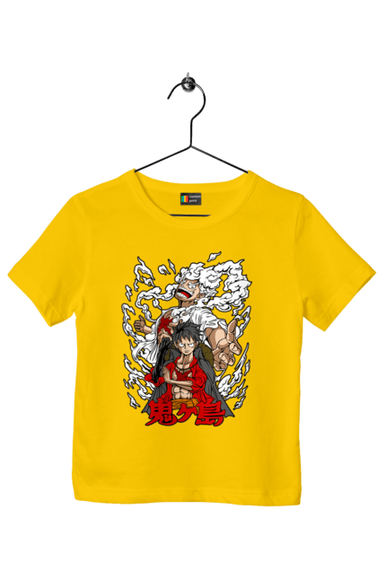 Children's t-shirt with prints One Piece Luffy. Anime, luffy, manga, monkey de luffy, one piece, pirates. 2070702