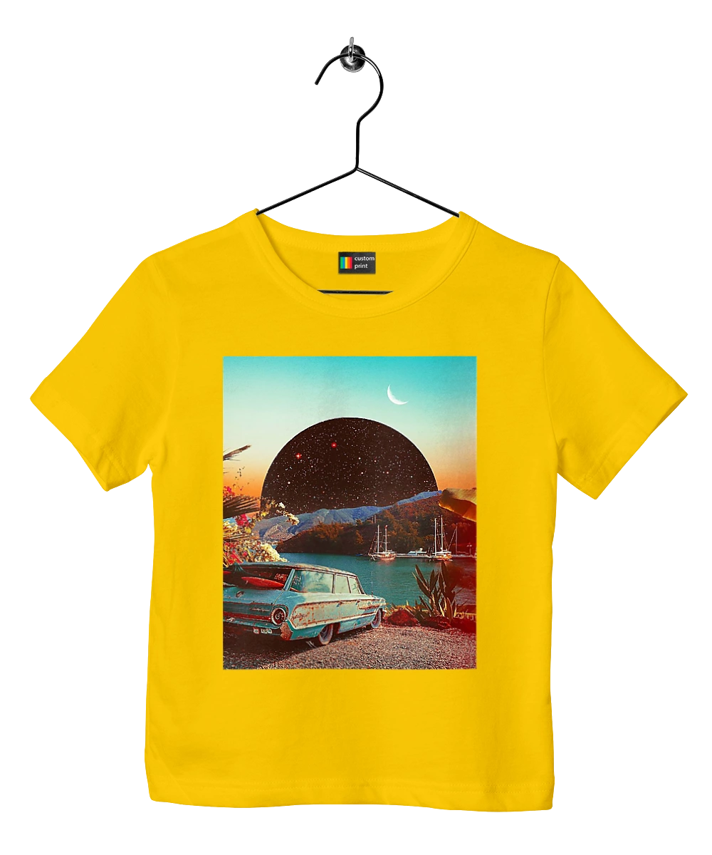 Картина, машина у речки