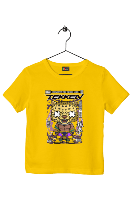 Футболка дитяча з принтом "Tekken King Caped". Capcom, nintendo, tekken, боротися, вуличний боєць, японія. Funkotee