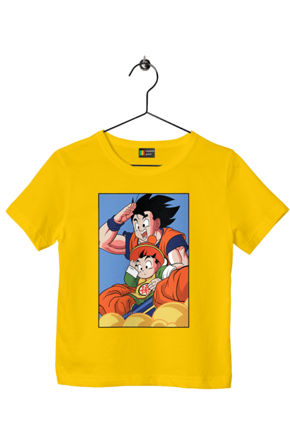 Children's t-shirt with prints Dragon Ball Gohan. Anime, dragon ball, gohan, goku, manga, tv series, vegeta. 2070702