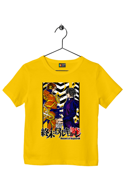 Children's t-shirt with prints Record of Ragnarok Nikola Tesla VS Beelzebub. Anime, beelzebub, comics, manga, netflix, nikola tesla, record of ragnarok. 2070702