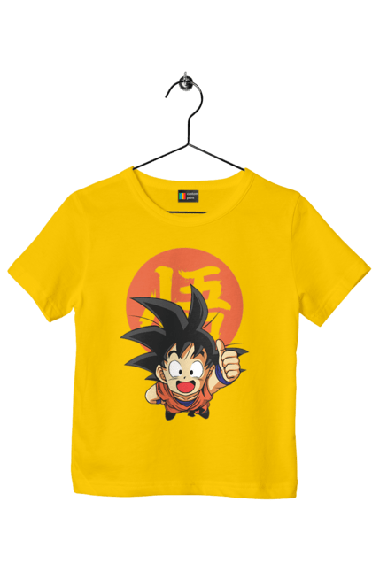 Футболка дитяча з принтом "Перли дракона Сон Гоку". Dragon ball, manga, son goku, аніме, гоку, манга, перли дракона, сон гоку. 2070702