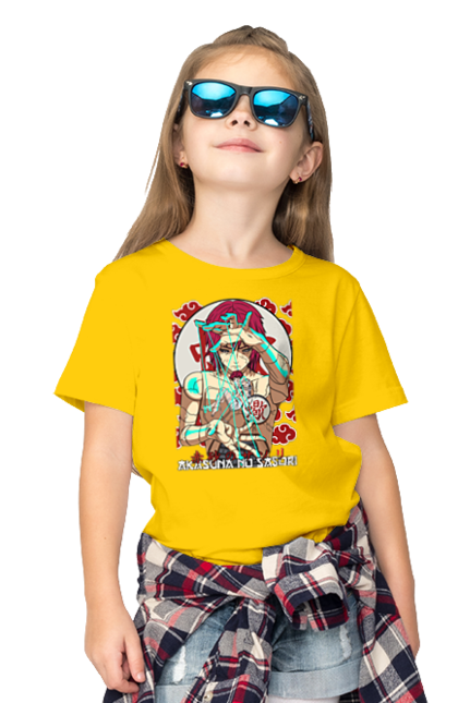 Children's t-shirt with prints Naruto Sasori. Anime, character, manga, naruto, ninja, sasori, tv series. 2070702