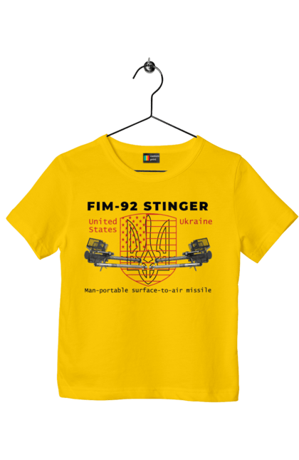 Футболка дитяча з принтом "Stinger". F16, nasams, stinger, zuzana, гаубиця, два герби, залужний, сюзанна. 2070702