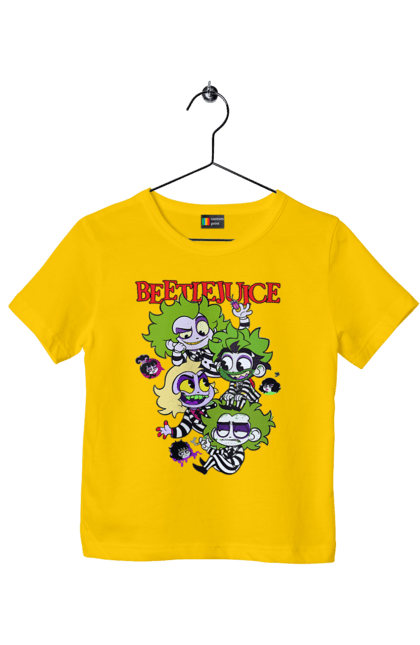 Children's t-shirt with prints Beetlejuice. Beetlejuice, comedy, ghost, ghost, horror, movie, tim burton, warner bros. 2070702