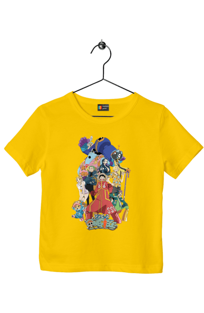 Children's t-shirt with prints One Piece Luffy. Anime, luffy, manga, monkey de luffy, one piece, pirates. 2070702