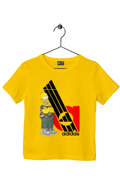 Children's t-shirt with prints Adidas Homer. Adidas, animated series, homer, simpson, tv series. 2070702