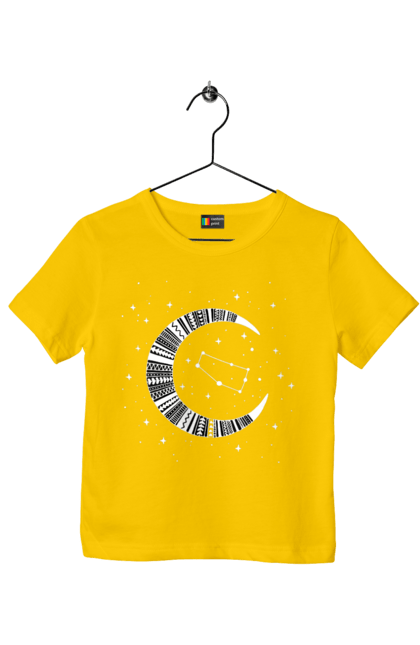 Children's t-shirt with prints Gemini. Constellation, gemini, horoscope, sign, twins, zodiac, zodiac sign. 2070702