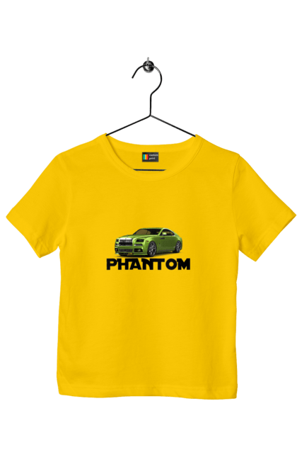 Children's t-shirt with prints Rolls royce. Auto, car, luxury class, phantom, rolls royce, sedan. 2070702