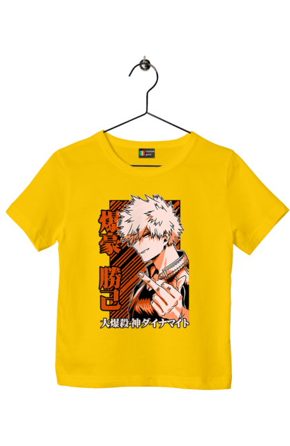 Футболка дитяча з принтом "Моя академія героїв Бакуго". Bakugo, katsuki, katsuki bakugo, my hero academia, академія юей, аніме, бакуго, кацукі бакуго, манга, моя геройська академія. 2070702