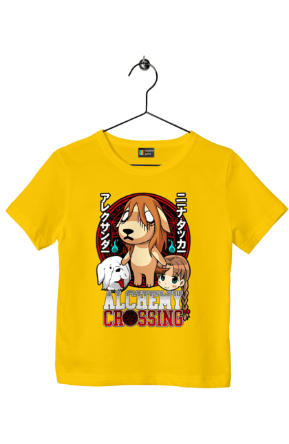 Children's t-shirt with prints Fullmetal Alchemist Nina. Adventures, anime, fullmetal alchemist, light novel, manga, nina, steampunk. 2070702