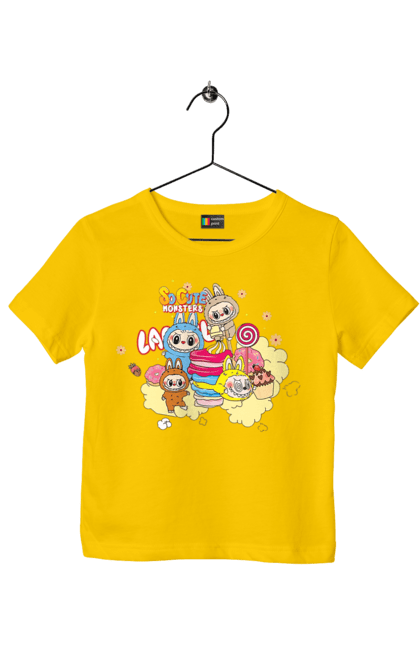 Футболка дитяча з принтом "Labubu". Labubu, weird cute, іграшки, лабубу. 2070702