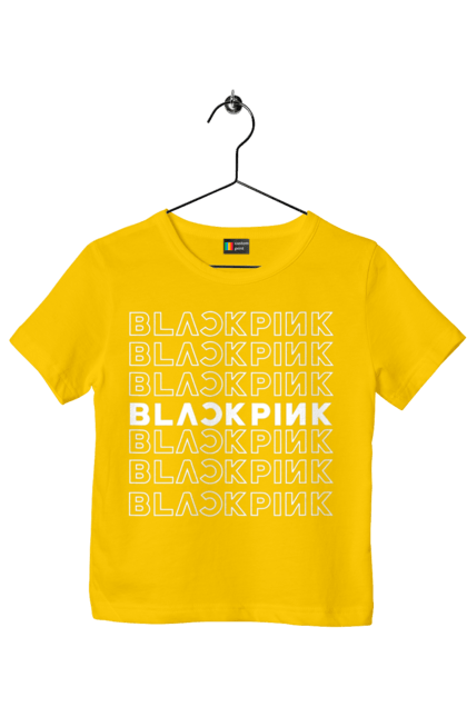 Футболка дитяча з принтом "Blackpink". Blackpink, k pop, yg entertainment, блекпінк, група, к-поп, музика, музичний гурт. 2070702