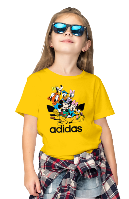 Children's t-shirt with prints Adidas Mickey Mouse. Adidas, cartoon, disney, mickey, mickey mouse. 2070702