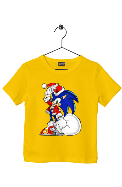 Футболка дитяча з принтом "Сонік (7)". Sega, shadow, sonic, sonic x, гра, ежик, игра, їжачок, наклз, сега, скорость, соник, сонік, сього, тейлз, швидкість, шедоу. CustomPrint.market