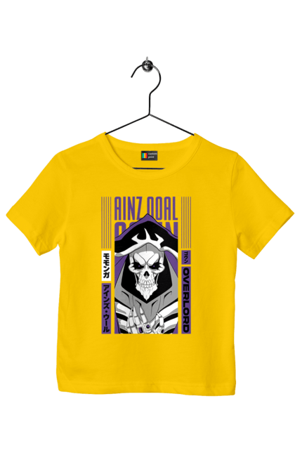 Children's t-shirt with prints Overlord Momonga. Anime, lord, momonga, overlord, tv series. 2070702