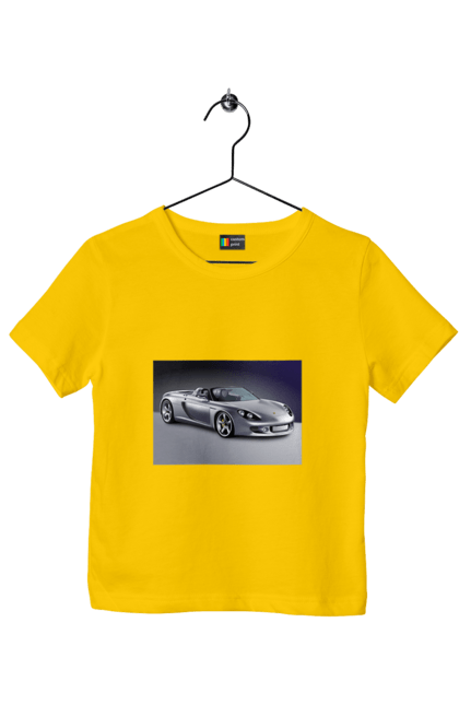 Children's t-shirt with prints Auto.2. Auto, color image, compartment, photo, sports car. 2070702
