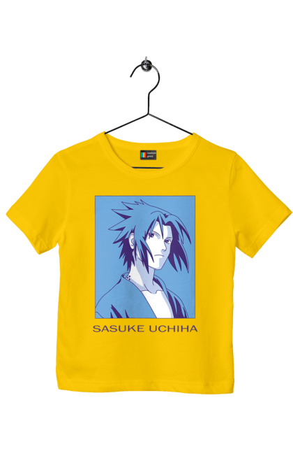 Children's t-shirt with prints Naruto Sasuke Uchiha. Anime, manga, naruto, sasuke, sasuke uchiha, team 7, team number 7, uchiha. 2070702