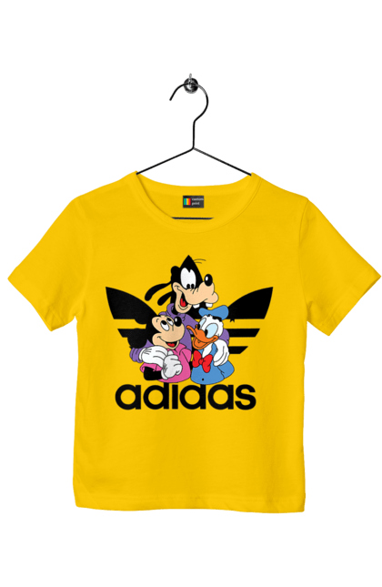 Children's t-shirt with prints Adidas Mickey Mouse. Adidas, cartoon, disney, mickey, mickey mouse. 2070702