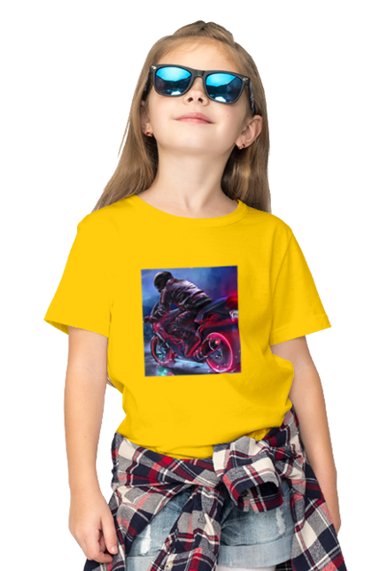 Футболка дитяча з принтом "Мотоцикл". Motolove, мотолов, мотоцикл, опві, україна. 2070702