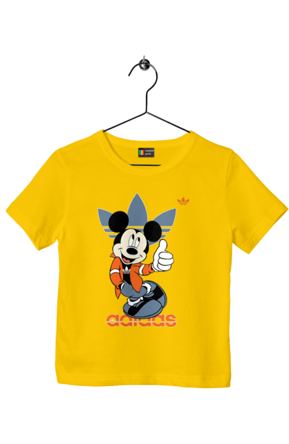 Children's t-shirt with prints Adidas Mickey Mouse. Adidas, cartoon, disney, mickey, mickey mouse. 2070702