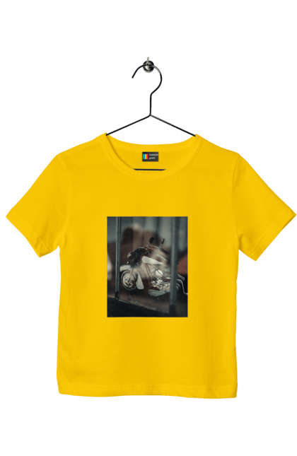 Футболка дитяча з принтом "Мото". Байк, дорога, мото, сила, швидкість. 2070702