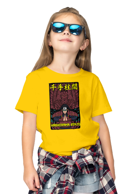 Children's t-shirt with prints Naruto Hashirama. Anime, character, hashirama, hashirama senju, hokage, manga, naruto, ninja, tv series. 2070702