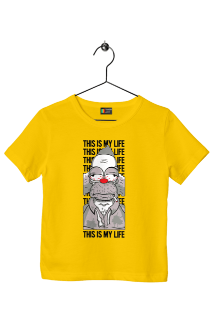 Children's t-shirt with prints The Simpsons Krusty the Clown. Clown, krusty, krusty the clown, simpsons. 2070702