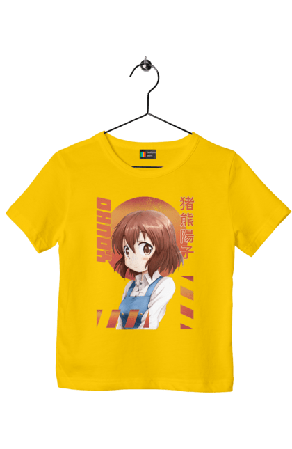 Children's t-shirt with prints Kiniro Mosaic Yoko Inokuma. Anime, gold mosaic, kiniro mosaic, kinmoza, manga, yoko, yoko inokuma. 2070702