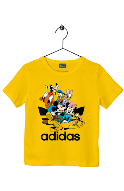 Children's t-shirt with prints Adidas Mickey Mouse. Adidas, cartoon, disney, mickey, mickey mouse. 2070702