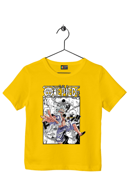 Children's t-shirt with prints One Piece Luffy. Anime, luffy, manga, monkey de luffy, one piece, pirates. 2070702