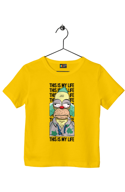 Children's t-shirt with prints The Simpsons Krusty the Clown. Clown, krusty, krusty the clown, simpsons. 2070702