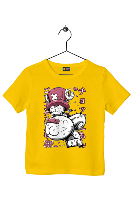 Children's t-shirt with prints One Piece Tony Tony Chopper. Adventures, anime, fantasy, light novel, manga, one piece, tony tony chopper, tv series. 2070702