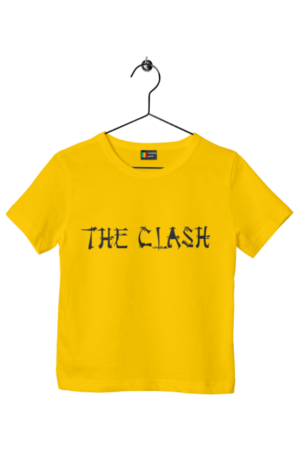 Футболка детская с принтом The Clash. Clash, группа, даб, музыка, панк, панк-рок, реггей, рок, рок-н-ролл. 2070702